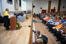 José Ángel Narváez en la Apertura del Curso Académico 2015/2016 de la Universidad de Málaga. Paraninfo. Septiembre de 2015