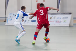 Partido Eslovaquia contra República Checa. 14º Campeonato del Mundo Universitario de Fútbol Sala 2014 (FUTSAL). Antequera. Julio de 2014