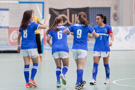 Partido Brasil contra Portugal. 14º Campeonato del Mundo Universitario de Fútbol Sala 2014 (FUTSAL). Antequera. Julio de 2014