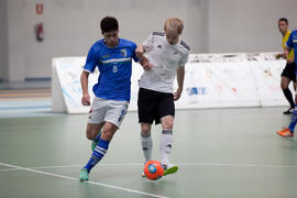 Partido Alemania contra Brasil. 14º Campeonato del Mundo Universitario de Fútbol Sala 2014 (FUTSAL). Antequera. Julio de 2014