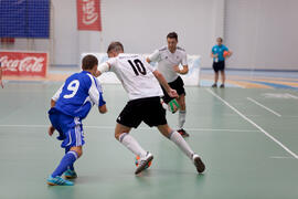 Partido Eslovaquia contra Alemania. 14º Campeonato del Mundo Universitario de Fútbol Sala 2014 (FUTSAL). Antequera. Julio de 2014
