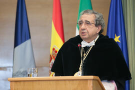 José Ángel Narváez en la investidura como Doctor "Honoris Causa" de Edmund Neugebauer por la Facultad de Medicina de la Universidad de Málaga. Edificio del Rectorado. Noviembre de 2016