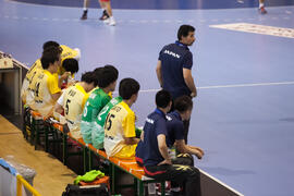 Partido Rusia - Japón. Categoría masculina. Campeonato del Mundo Universitario de Balonmano. Antequera. Junio de 2016