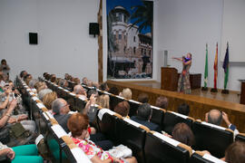 Actuación de Annya. Graduación y clausura del curso del Aula de Mayores de la Universidad de Málaga. Paraninfo. Junio de 2017
