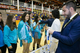 Entrega de medallas. Ceremonia de clausura del Campeonato Europeo Universitario de Balonmano. Antequera. Julio de 2017