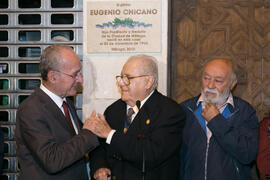 Inauguración de la placa conmemorativa de la Casa Natal de Eugenio Chicano. Málaga. Octubre de 2017