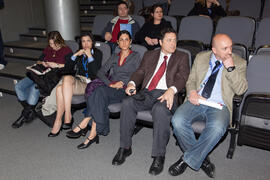 Asistentes a la ponencia de clausura del 4º Congreso Internacional de Actividad Físico-Deportiva para Mayores. Escuela Técnica Superior de Ingeniería Informática y Telecomunicaciones. Marzo de 2011