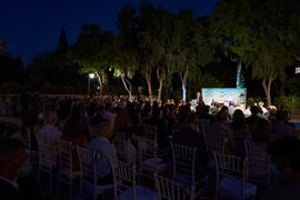 Discurso de Félix Requena. Homenaje al personal jubilado o que cumple 25 años de servicio en la Universidad de Málaga. Jardín Botánico. Septiembre de 2021