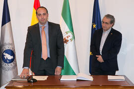 Toma de Posesión de Alfonso Cortés González como Director de Secretariado de Relaciones Institucionales de la Universidad de Málaga. Edificio del Rectorado.  Marzo de 2016