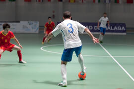Partido Georgia contra China. 14º Campeonato del Mundo Universitario de Fútbol Sala 2014 (FUTSAL). Antequera. Julio de 2014