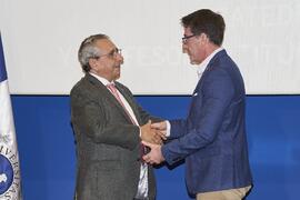 Toma de posesión de Luis Gabriel Rodríguez Moreno como profesor titular del Área de Genética de la Universidad de Málaga. Toma de posesión de nuevos catedráticos y profesores titulares de la Universidad de Málaga. Paraninfo. Noviembre de 2023