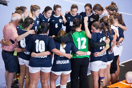 Partido Japón - Uruguay. Categoría femenina. Campeonato del Mundo Universitario de Balonmano. Antequera. Julio de 2016