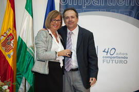 Homenaje a los jubilados y al personal que cumple 25 años de servicio en la Universidad de Málaga. Paraninfo. Octubre de 2012