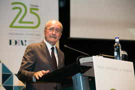 Intervención de Francisco de la Torre. Acto del 25 Aniversario del Parque Tecnológico de Andalucía. Palacio de Ferias y Congresos de Málaga. Noviembre de 2017
