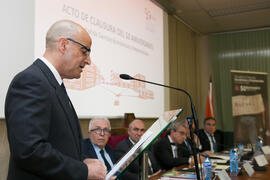 José Juan Benítez Rochel en la clausura del 50 Aniversario de la Facultad de Económicas. Facultad de Ciencias Económicas y Empresariales. Marzo de 2016