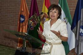 Lucía Navarro Gómez. Homenaje al personal jubilado de la Facultad de Ciencias Económicas y Empresariales. Campus de El Ejido. Septiembre de 2022