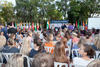 Asistentes al acto de bienvenida a los alumnos de intercambio internacional y estudiantes del centro Internacional de Español. Jardín Botánico.  Abril de 2014