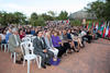 Asistentes al acto de bienvenida a los alumnos de intercambio internacional y estudiantes del centro Internacional de Español. Jardín Botánico.  Abril de 2014