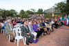 Asistentes al acto de bienvenida a los alumnos de intercambio internacional y estudiantes del centro Internacional de Español. Jardín Botánico.  Abril de 2014