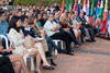 Asistentes al acto de bienvenida a los alumnos de intercambio internacional y estudiantes del centro Internacional de Español. Jardín Botánico.  Abril de 2014