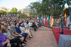 Intervención de Adelaida de la Calle. Bienvenida a los alumnos de intercambio internacional y estudiantes del centro Internacional de Español. Jardín Botánico.  Abril de 2014
