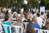 Momentos previos al acto de bienvenida a los alumnos de intercambio internacional de la Universidad de Málaga. Jardín botánico. Octubre de 2015