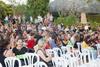 Momentos previos al acto de bienvenida a los alumnos de intercambio internacional de la Universidad de Málaga. Jardín botánico. Octubre de 2015