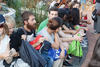 Momentos previos al acto de bienvenida a los alumnos de intercambio internacional de la Universidad de Málaga. Jardín botánico. Octubre de 2015