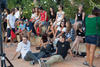 Momentos previos al acto de bienvenida a los alumnos de intercambio internacional de la Universidad de Málaga. Jardín botánico. Octubre de 2015