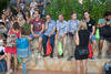 Momentos previos al acto de bienvenida a los alumnos de intercambio internacional de la Universidad de Málaga. Jardín botánico. Octubre de 2015