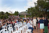 Momentos previos al acto de bienvenida a los alumnos de intercambio internacional de la Universidad de Málaga. Jardín botánico. Octubre de 2015
