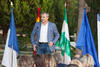 Julio Andrade Ruiz. Bienvenida a los alumnos de intercambio internacional de la Universidad de Málaga. Jardín botánico. Octubre de 2015
