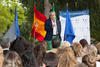 José Ángel Narváez. Bienvenida al alumnado de intercambio internacional de la Universidad de Málaga. Jardín botánico. Octubre de 2015