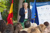 José Ángel Narváez. Bienvenida al alumnado de intercambio internacional de la Universidad de Málaga. Jardín botánico. Octubre de 2015