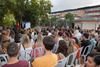 Intervención de José Ángel Narváez. Bienvenida al alumnado de intercambio internacional de la Universidad de Málaga. Jardín botánico. Octubre de 2015