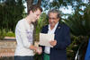 Entrega de diploma del Centro Internacional de Español. Bienvenida al alumnado de intercambio internacional de la Universidad de Málaga. Jardín botánico. Octubre de 2015