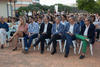 Asistentes al acto de bienvenida al alumnado de intercambio internacional de la Universidad de Málaga. Jardín botánico. Octubre de 2015
