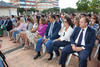 Asistentes al acto de bienvenida al alumnado de intercambio internacional de la Universidad de Málaga. Jardín botánico. Octubre de 2015