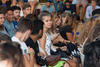 Asistentes al acto de bienvenida al alumnado de intercambio internacional de la Universidad de Málaga. Jardín botánico. Octubre de 2015
