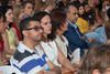 Asistentes al acto de bienvenida al alumnado de intercambio internacional de la Universidad de Málaga. Jardín botánico. Octubre de 2015