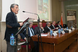 Juan Francisco Zambrana en la clausura del 50 Aniversario de la Facultad de Económicas. Facultad de Ciencias Económicas y Empresariales. Marzo de 2016