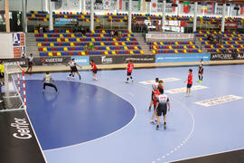 Partido Corea del Sur - Egipto. Categoría masculina. Campeonato del Mundo Universitario de Balonmano. Antequera. Junio de 2016