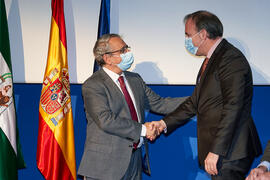 Toma de posesión de Juan González Alegre como nuevo profesor titular del Área de Fundamentos del Análisis Económico de la Universidad de Málaga. Paraninfo. Diciembre de 2021