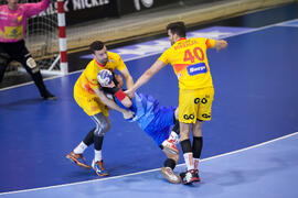 Partido Japón - España. Categoría masculina. Campeonato del Mundo Universitario de Balonmano. Antequera. Julio de 2016