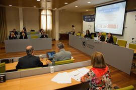 Primera sesión del X Pleno del Consejo Universitario Iberoamericano (CUIB) en la Universidad de Málaga. Rectorado. Marzo de 2012
