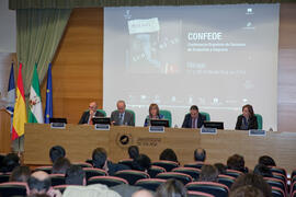 Inauguración de la reunión de la Conferencia de Decanos de Economía y Empresa. Edificio del Rectorado. Noviembre de 2014