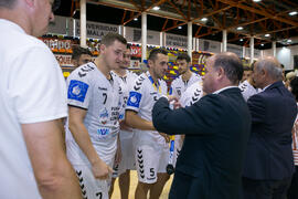 Entrega de medallas. Ceremonia de clausura del Campeonato Europeo Universitario de Balonmano. Antequera. Julio de 2017
