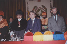 Apertura del Curso Académico 1989/1990 de la Universidad de Málaga. Teatro María Cristina. Octubre de 1989