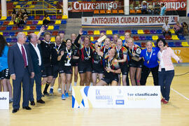 Universidad de Colonia primera clasificada en la categoría femenina. Campeonato Europeo Universitario de Balonmano. Antequera. Julio de 2017