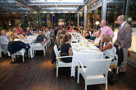 Cena Homenaje a profesores y PAS jubilados de la Facultad de Económicas. Restaurante El Palmeral. Septiembre de 2015